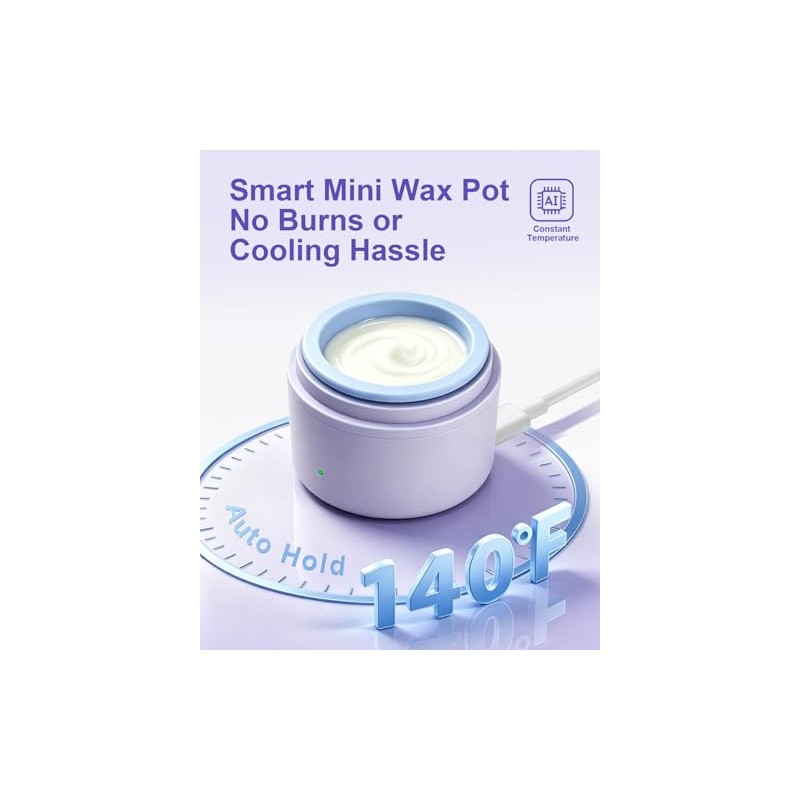 Complete Face Waxing Kit with Mini Wax Pot for Women
