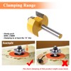 Mesee 1/4 Inch Shank Rabbeting Router Bit with 6 Bearings