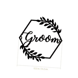 Alipis 1 Set Wedding Chair Sign Wedding Registry Ideas Wedding Props Bride Sign Groom Bride Party Props Wooden Wedding Signs Bride Wood Sign Bridegroom Wedding Photo Wooden Sign