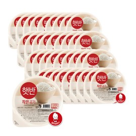 Hotpan Instant Rice 햇반 백미 작은공기 130g 36입 Hobeon Bai Mi Small Air 130g 36 Pieces