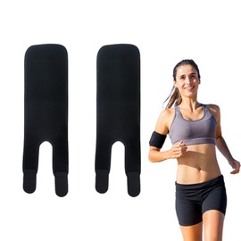 atnayo 2 PCS Black Upper Arm Support, Adjustable Biceps Muscle Brace for Men Women Fitness Running Smother Sweat Arm Band Sports Brace
