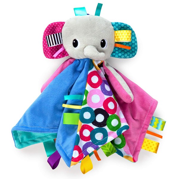 Bright Starts Cuddle & Tags Blankie Elephant (10213-02) Kids II