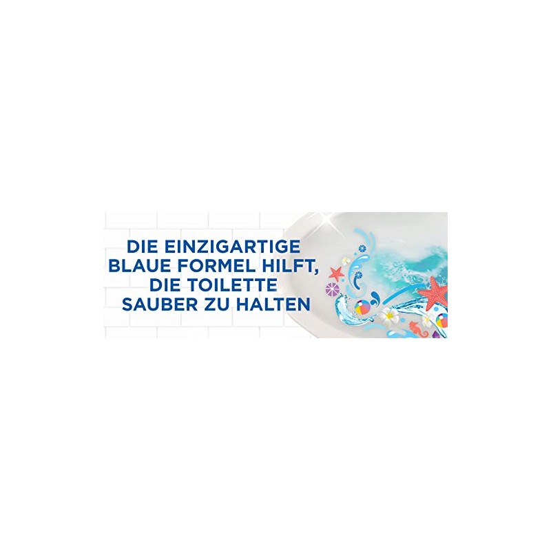 WC-Ente Aqua Blue Einh√§nger, WC-Duftsp√ºler, Marine Duft, Blausp√ºler, (1x36g)