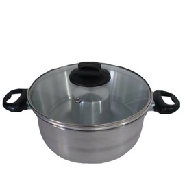 Cocina Criolla Flanera Baño Maria Flan Mold 8.6 in. Aluminum Double Flan Boiler