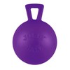 Jolly Pets Tug-n-Toss Heavy Duty Dog Toy Ball with Handle, 4 Inches/Petite, Purple (404 PR)