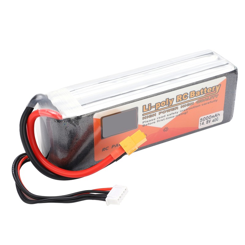 14.8V 5000mAh 40C 4S XT60 Plug LiPo Battery for FPV