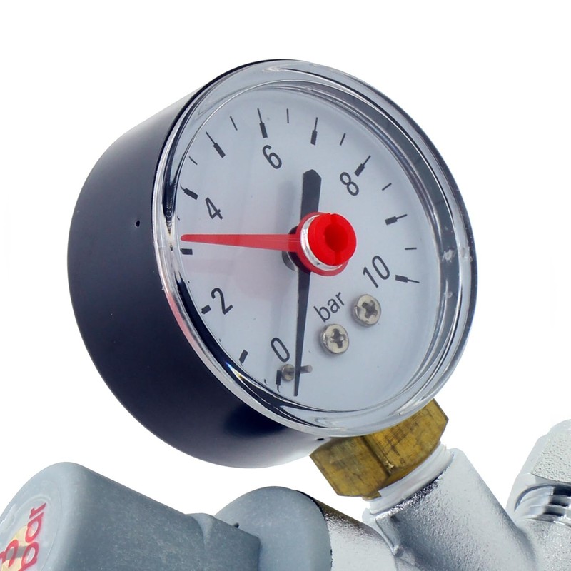 Adjustable Pressure Reducing Valve 15mm with 0-10 Bar Gauge