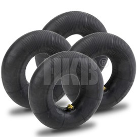 HKB ® Pneumatic Wheel Inner Tube - Also Ideal as Replacement Hose with TR87 Metal Angle Valve 3.00-4 TR87C Suitable for Sack Trucks, Handcarts, Trolleys and Hand Trucks (4)