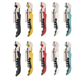 Professional Waiter Corkscrew Wine Openers Set, Heavy Duty Stainless Steel Hinges Wine Key for Restaurant Waiters, Sommelier, Bartenders