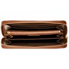Recalence 8009TO Round Zip Long Wallet, Braun