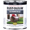 Rust-Oleum 7215502-2PK Stops Rust Hammered Finish Paint, Quart, Black, 32