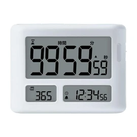 Sonic Toki Sapo LV-3457-W Timer, 100 Hours, Aim for Success Countdown, White