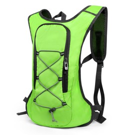 Lollanda Bicycle Backpack, Hiking Backpack, Small, Waterproof Backpacks for Men and Women, MTB Backpack for Cycling, Camping, Running, Green, （43*28*8)