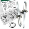 245PCS Aluminum Blind Rivets Assortment Kit, 8 Sizes M3.2-M6.4