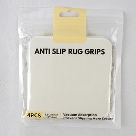 Rug Pad Gripper Pads 8-Pack – Non-Slip Anti-Curling Matt Gripper Pads for Hardwood, Laminate, Tile & Marble Floors | Washable, Reusable, Vacuum-Friendly | Keep Rugs & Mats Securely in Place