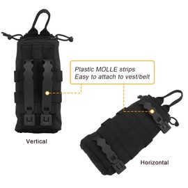 Qavctw Quick Release Handle Empty IFAK Pouch First Aid Bags for Tactical Outdoor Mountaineering Survival, Empty MOLLE Tactical Medical Bag