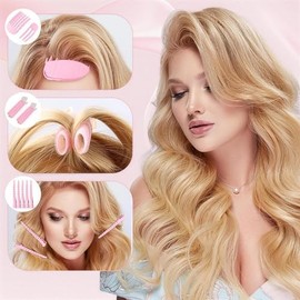 Kit de Accesorios para Peinar 21 Piezas – Pinzas para Volumen, Peine para Tinte, Rizos de Franja, Pinzas de Pato y Pulseras de Cabello – Herramientas 