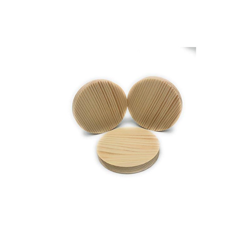 Cross Wooden Plates Diameter 70 mm Pack of 3