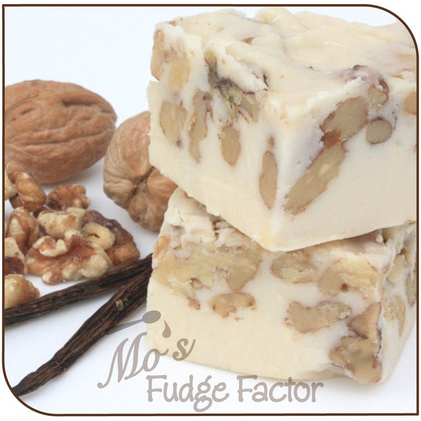 Mo's Fudge Factor, Vanilla & Walnut Fudge 1 pound