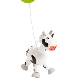 small Foot 11455 Wooden Mobile Farm with Cute Animal Figures and Classic Farmhouse for Baby Room