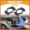 ACROPIX Automotive LED Headlight Bulb Retainer Adapter Holder Socket -