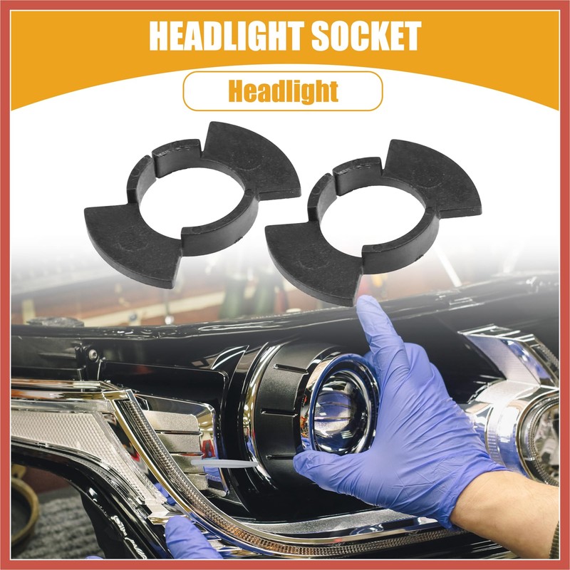 ACROPIX Automotive LED Headlight Bulb Retainer Adapter Holder Socket -