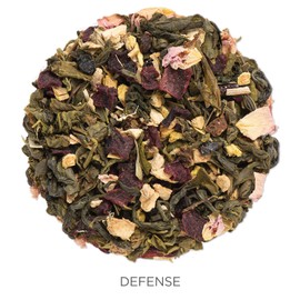 Tea Forte Defense Organic Green Tea with Echinacea, Ginger and Elderberry, Makes 35-50 Cups, 2.82 Ounce Loose Leaf Tea Canister