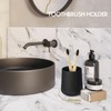Matte Black Toothbrush Holders for bathrooms with Silicon Boot, Modern