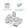 PATIKIL 3/8"/ 10mm Aluminum Crimping Loop Sleeves, 8Pcs Cable Crimp