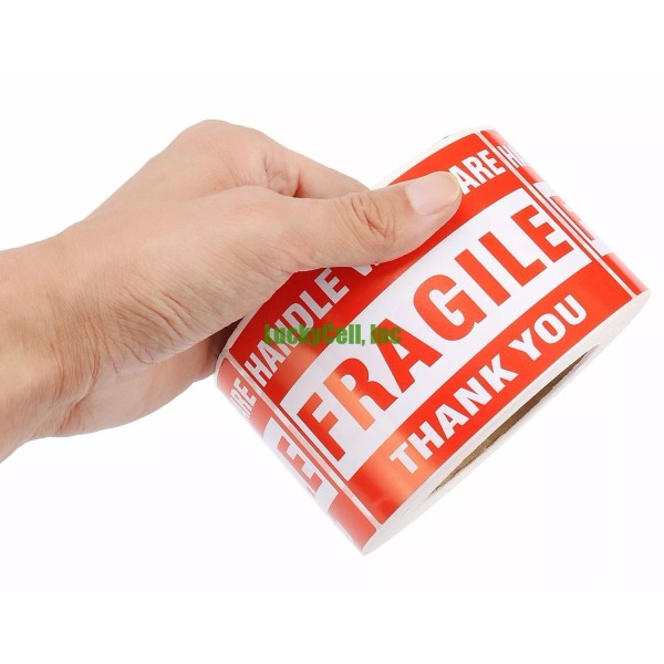 ProLine 2000 Labels 2x3 FRAGILE HANDLE WITH CARE Stickers, Easy