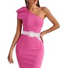 Barry.Wang 2pcs Pearl Belts Gift for Women Wedding Sash Belt