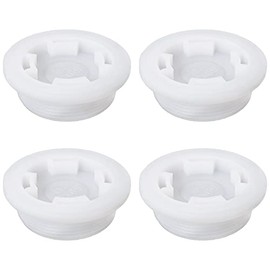 WHYHKJ 4pcs 2" Bung Cap Fine Thread Poly Buttress Drum Bung for 55 Gallon Plastic Drum, White