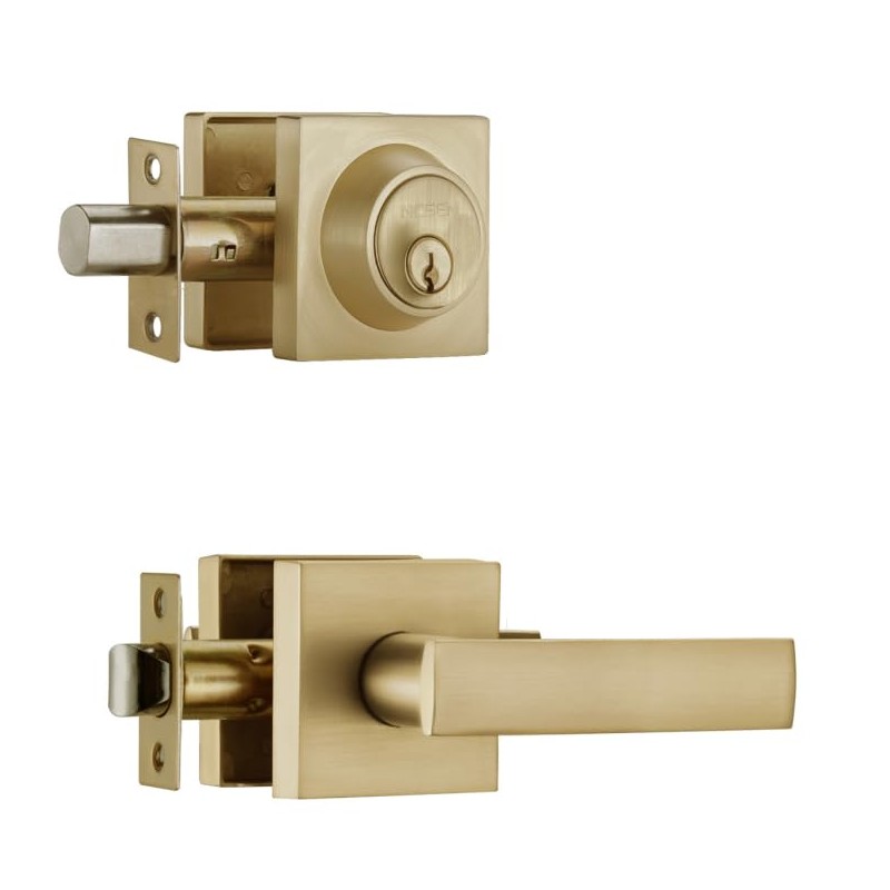 NCSEN Front Door Locksets with Single Cylinder Deadbolt,Heavy Duty Door