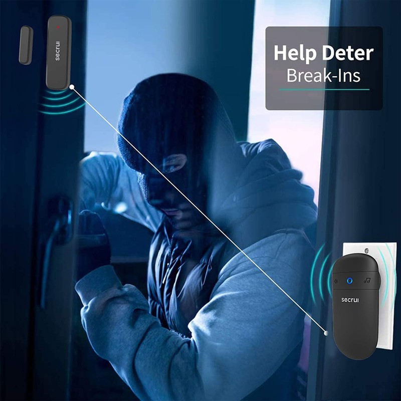 Wireless Door Open Sensor Alarm Chime, 400ft Operating Range 52