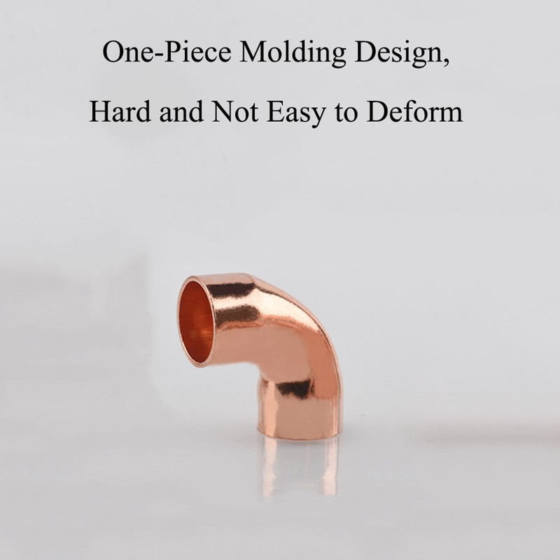 7/8" ID Copper 90 Degree Elbows Welding Joint Copper Pipe