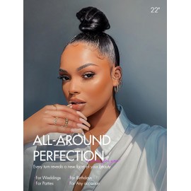 LUVME HAIR 360 Full Lace Wig 16 Inch Straight Hair Long Lace Frontal Wigs Human Hair 360 Lace Front Glueless Human Hair Wig Pre Plucked Long Straight Black Wig For Women