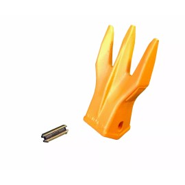 1 - Mini Excavator / Backhoe Bucket HD Trident Rock Tooth w/ Flex Pin - 230TR3