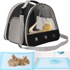 Small Animal Travel Carrier with Absorbent Pad Set, Pee Pad