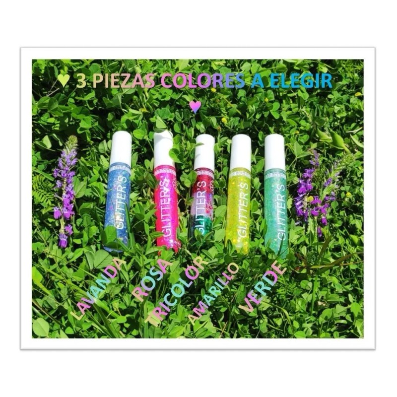 Natural Girl 3 Glitter Para Ojos Cuerpo Maquillaje Fiestas Festivales