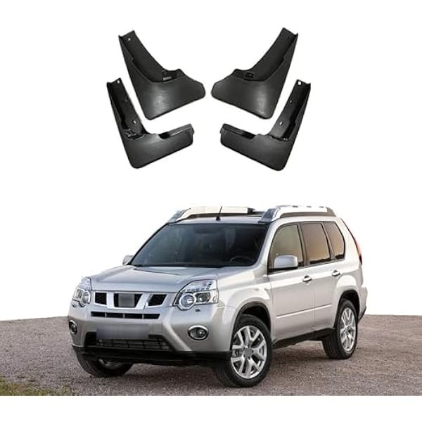 Compatible with Nissan X-Trail T31 2008-2013, 4Pcs Car Fenders Splash