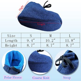 Mediss Cast Toe Sock Cover for Foot Ankle Cast, Warm Plaster Stocking Protective Accessories, Breathable & Adjustable, 1 Pcs (L)