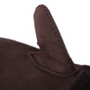 Harssidanzar Mittens Gloves For Womens,Winter Sheepskin Shearling Heated Warm Furry