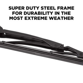 ClixWipers Heavy Duty 2-Pack 32" + 32" Replacement Windshield Wiper Blade for Truck, Bus, RV, and Equipment - Fits 7/8" -1" Wide Saddle Wiper Arms (Set of 2)