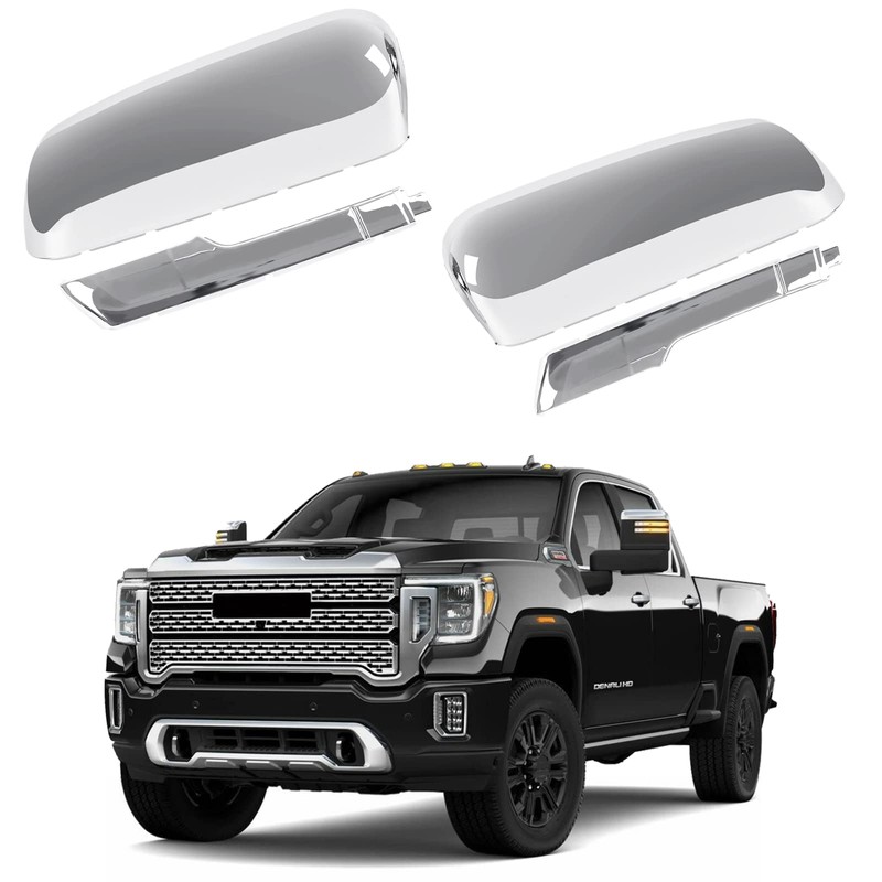 Tow Mirror Caps Replacement for Chevy Silverado GMC Sierra 2020