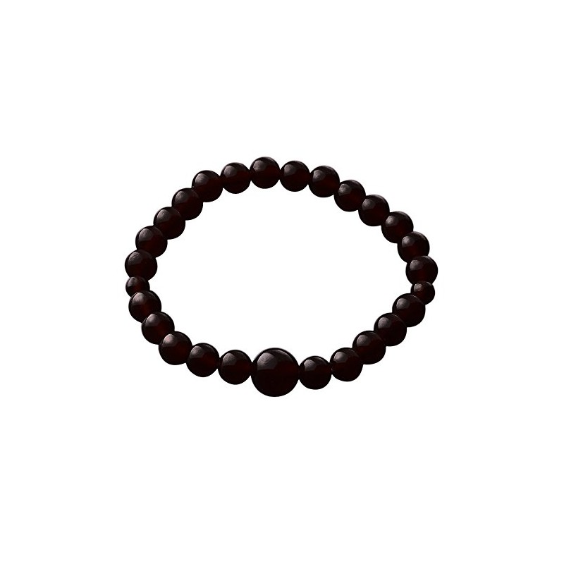 Nakago E-120 Precious Stone Bracelet, Onyx, 0.3 inches (7 mm)