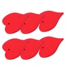 100Pcs Wood Slices HandMade Red HeartShaped Pendant Crafts DIY Wedding