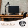 sourcing map 4Pcs Cable Hole Cover, 12/32 inch(18mm) ABS Office
