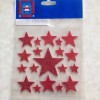 JoAnn Craft Essentials CREATOLOGY GLITTER RED FOAM STARS MULTI-SIZES 31