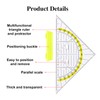 Vyuwast Set of 12 Geometry Triangles, Drawing Triangle Protractor, 2
