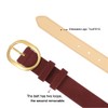 TILAFEYO Women's Suede Belt Casual Genuine Leather Jeans Belts Gold
